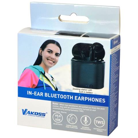 Auricolari In Ear Bluetooth Sk-832bk Nero - Foto 2