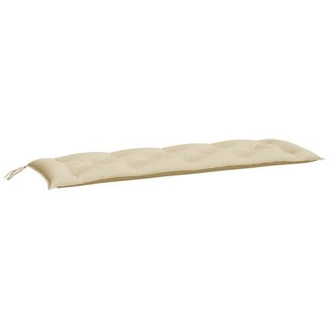 Cuscini Panca Da Giardino 2pz Beige 150x50x7 Cm Tessuto Oxford - Foto 3
