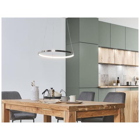 Lampadario A Led Jordan Metallo Argento - Foto 1