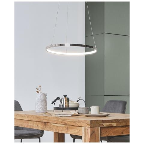 Lampadario A Led Jordan Metallo Argento - Foto 8