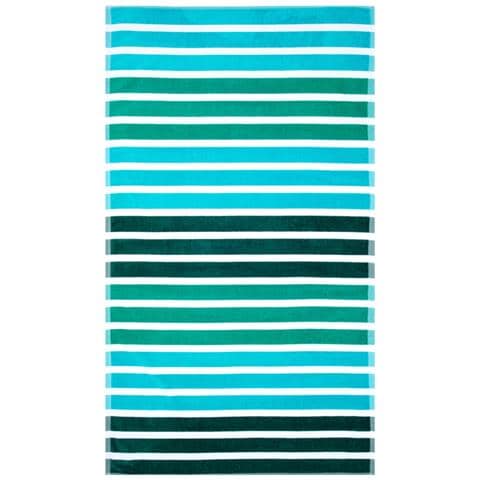 Telo Mare Jacquard Spugna Asciugamano Spiaggia Disegno Babilonia Telo Mare Verde - Foto 1