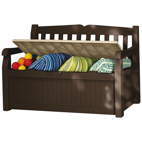 Panchina Cassapanca In Resina 140x80x84h Cm Multiuso Da Giardino Keter Eden - Foto 1