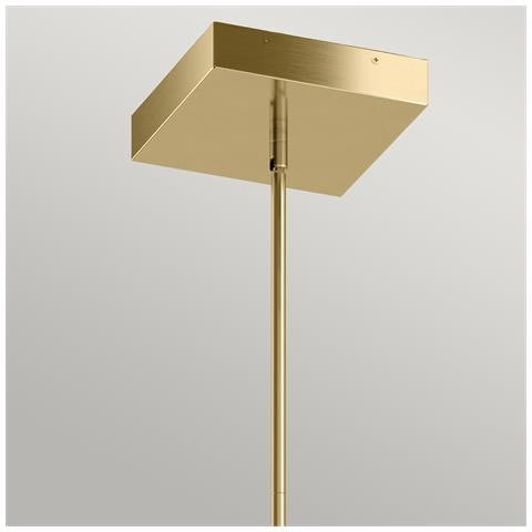 Lampadario Industrial Nordico Ciri Alluminio Bianco Oro Champagne Led 45w 3000k - Foto 2