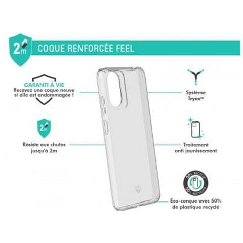 Cover Per Motorola G04 Rinforzata Feel Sistema Tryax 3d Antishock, Trasparente - Foto 2