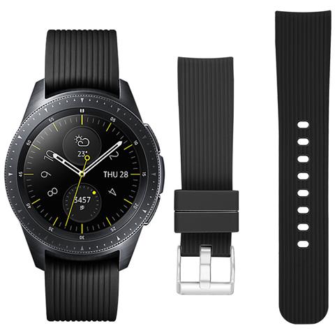 Bracciale Samsung Galaxy Watch 42 Mm In Silicone (s) Black - Foto 2