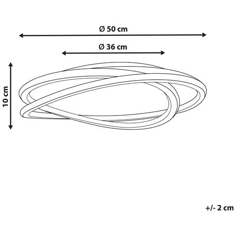 Lampadario A Led Leylan Con Dimmer Bianco - Foto 7