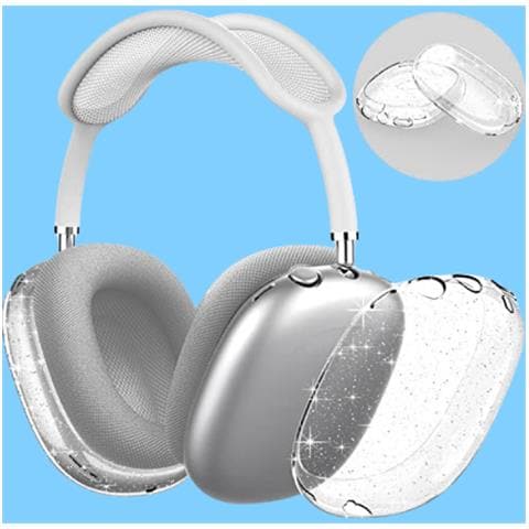 Custodia In Tpu Trasparente Scintillante Per Cuffie Airpods Max - Foto 2