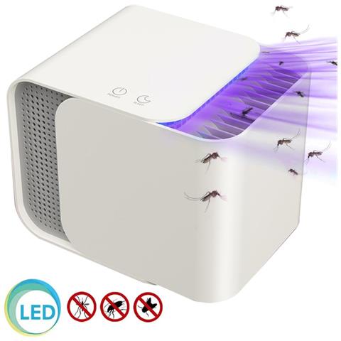 Zanzariera Elettrica Aspirante Luce UV LED Anti Zanzare Insetti con Attrattore - Foto 1