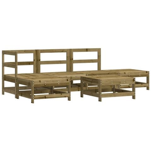 Set Salotto da Giardino 6 pz in Legno Impregnato di Pino - Foto 1