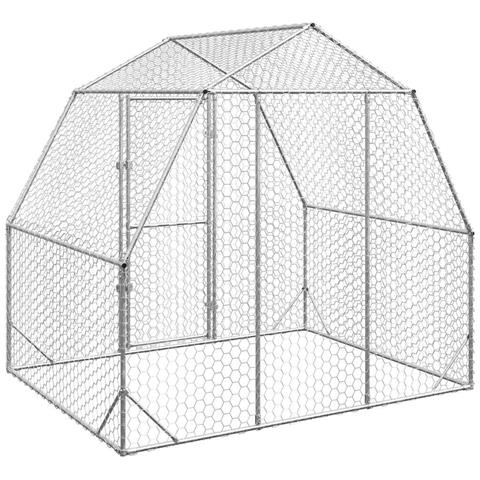 Recinto per Polli 2,5x2x2,25 m in Acciaio Zincato - Foto 8