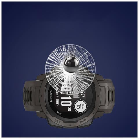Garmin Instinct 2 Pellicola Protettiva Per Schermo (confezione Da 2), Vetro Temperato [ez Fit] - Foto 2