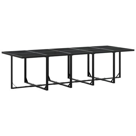 Set Da Pranzo Da Giardino 15 Pz Nero In Polyrattan - Foto 3