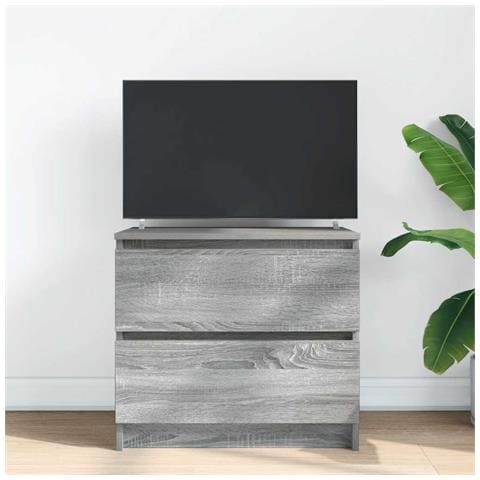 Mobile Tv Grigio Sonoma 60x35x54 Cm In Legno Multistrato - Foto 3