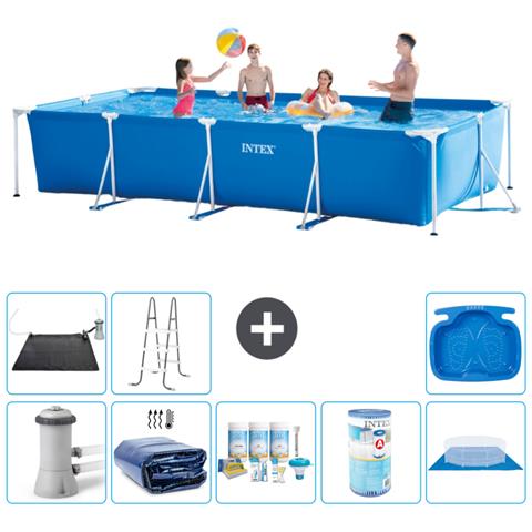 Piscina Fuori Terra - Rettangolo - 450x220x84 Cm - Blu - Include Accessori Coordinati A351 - Foto 1