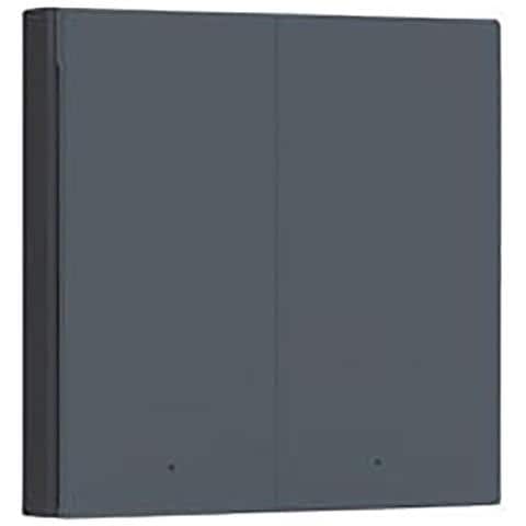 Interruttore A Parete Intelligente Zigbee 3.0 Senza Neutro Doppio Pulsante, Grigio - Foto 3