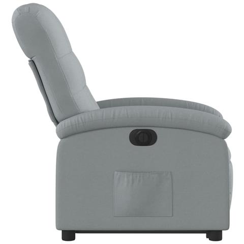 Poltrona Reclinante Alzapersona Elettrica Grigio Chiaro Tessuto - Foto 9