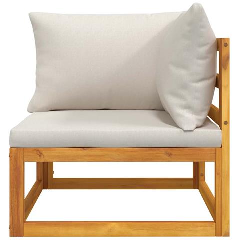 Set Divani da Giardino 2pz con Cuscini Legno Massello di Acacia - Foto 9