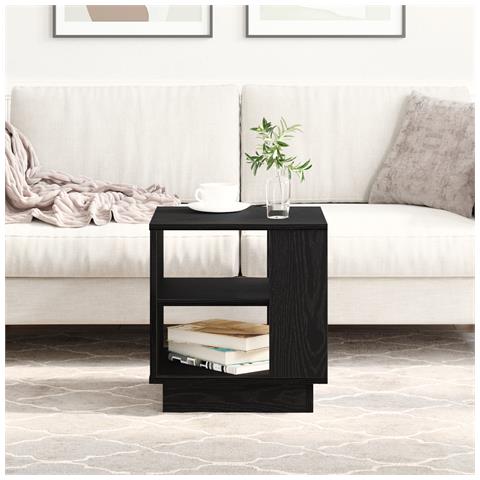 Tavolino da caffè Nero Rovere 40x40x43 cm in Legno ingegnerizzato - Foto 2