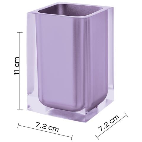 Portaspazzolini D'appoggio In Resina Ra98 Serie Rainbow Lilla - Foto 2