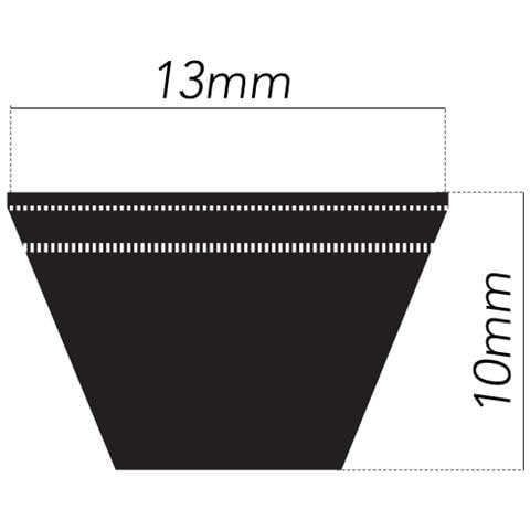 Cinghia Standard In Gomma Avx13,sviluppo Esternomm 1350 - Foto 2