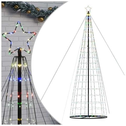Albero di Natale a LED 1534 LED Colorato 503 cm - Foto 1