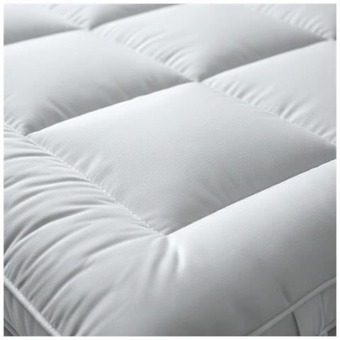 Topper 120x190 Cm In Ovatta Da 800 Gr | Coprimaterasso Imbottito In Palline Di Ovatta Con Rivestimento In Microfibra Traspirante | Comfort E Volume Extra | Protezione Materasso - Foto 2