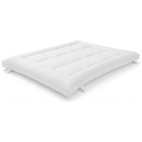 Topper 120x190 Cm In Ovatta Da 800 Gr | Coprimaterasso Imbottito In Palline Di Ovatta Con Rivestimento In Microfibra Traspirante | Comfort E Volume Extra | Protezione Materasso - Foto 1