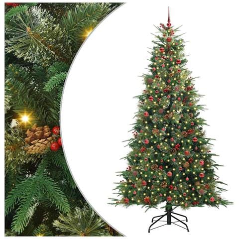 Albero di Natale Artificiale con Rami Pieghevoli Verde 240 cm - Foto 1