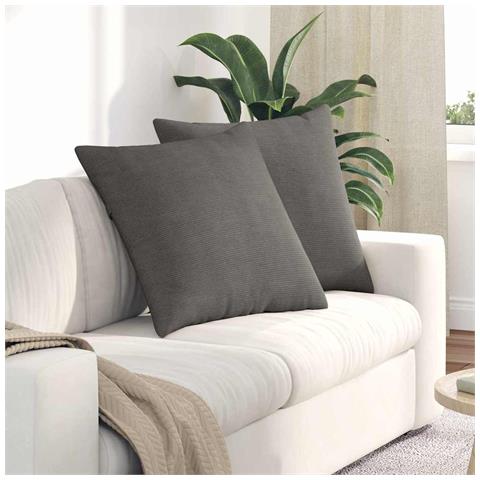 Cuscini da Divano 2 pcs Grigio chiaro 80 x 80 cm - Foto 2
