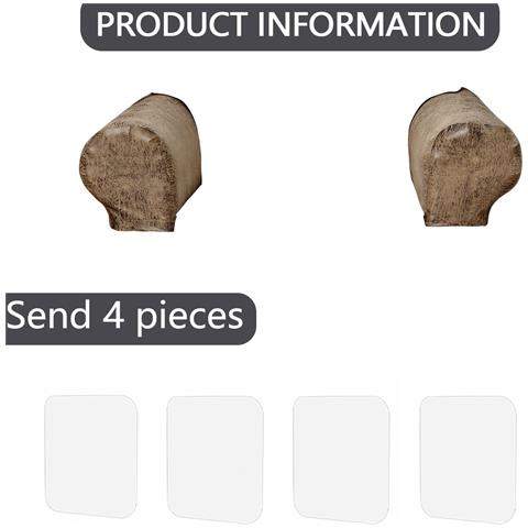 Copri Braccioli Elasticizzati Impermeabili In Pu - Protezioni Antiscivolo Per Mobili Brown - Foto 5