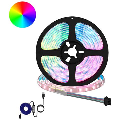 Striscia LED 12 pcs Nero e trasparente 2300 mm Rame e plastica - Foto 1