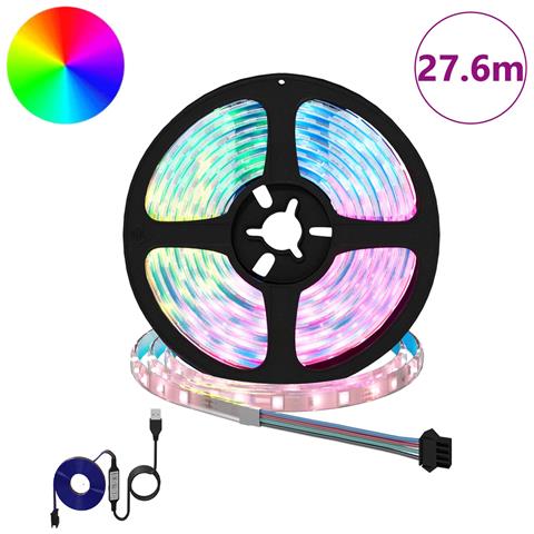Striscia LED 12 pcs Nero e trasparente 2300 mm Rame e plastica - Foto 2