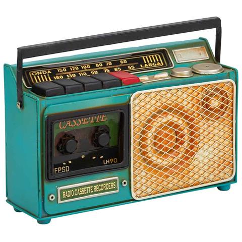 Radio Metallo Verde 23x17x7,5h - Foto 1