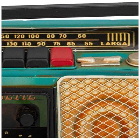 Radio Metallo Verde 23x17x7,5h - Foto 8