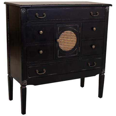 Comò In Legno Nero 85x38x90 - Foto 1