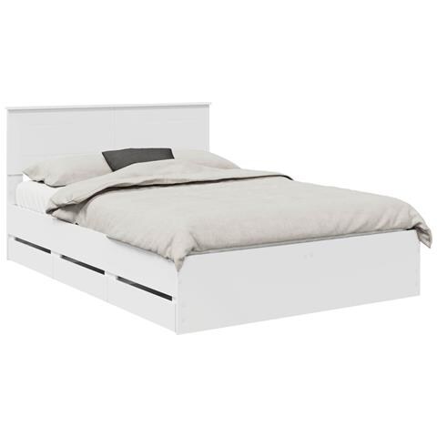 Struttura del letto Bianco 140 x 190 cm Legno Ingegnerizzato - Foto 1