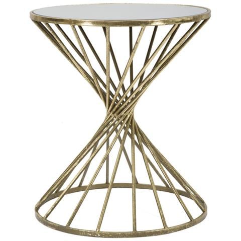 Tavolino Vkh549-oro-metallo-42x42x50 Cm - Foto 1