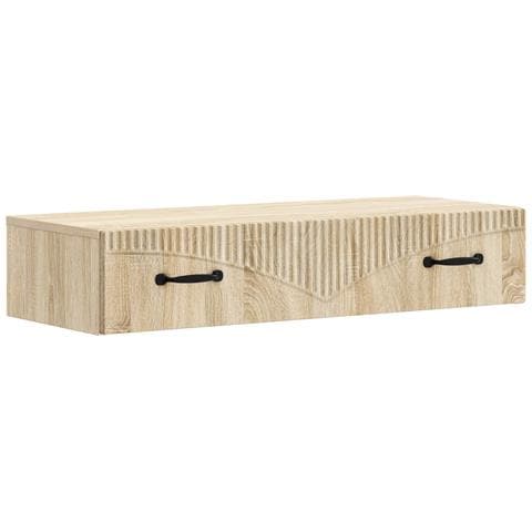 Tavolino da Parete Laterale Rovere Sonoma 87,5 x 34,5 x 17 cm - Foto 1