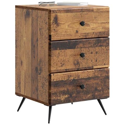 Armadio da Notte con cassetto Legno antico 43 x 41 x 66,5 cm - Foto 2
