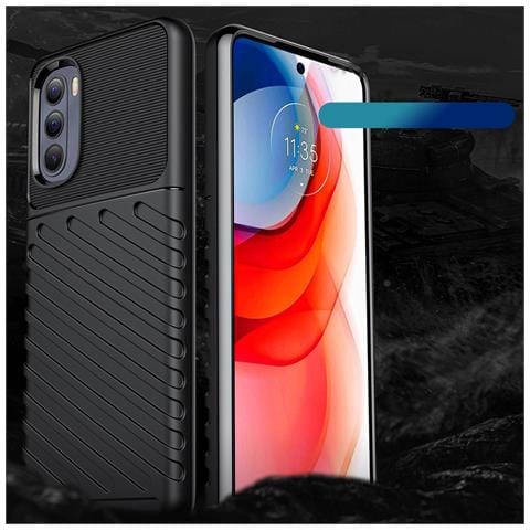 Thunder Case Custodia Flessibile E Rinforzata Per Motorola Moto G Stylus 2022, Colore Nero. - Foto 1