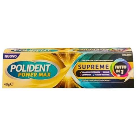 Polident Power Max Supreme Tutto in 1 Crema Adesiva Protesi 40 g - Foto 1