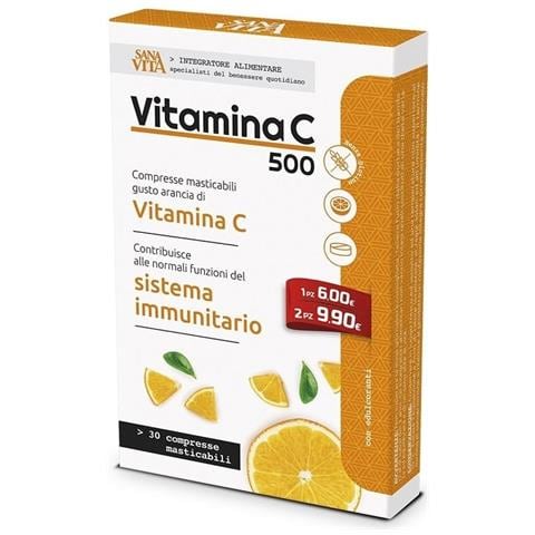 Sanavita Vitamina C Masticabile 30 Compresse - Foto 1