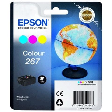 C13T76064010 Cartuccia Ink Originale Gialla Ciano Magenta per Epson WorkForce WF-100W Capacità 200 Pagine - Foto 11