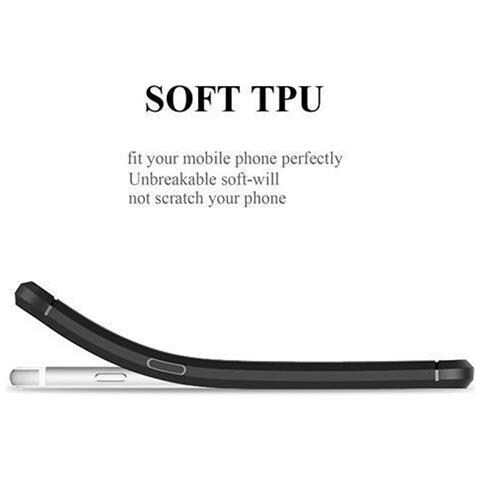 Custodia Compatibile Con Apple Iphone 7 / 7s / 8 / Se 2020 In Brushed Nero - Coperchio Protettivo In Silicone Tpu Flessibile In Look Acciaio Inossidabile-fibra Di Carbonio - Foto 10