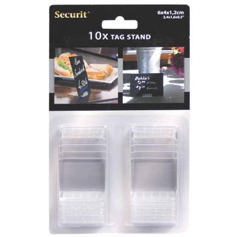 Supporti Per Targhe Scrivibili Tag ® 4x6 Cm Nero Confezione Da 10 Pezzi - Tag-hld-tr - Foto 1