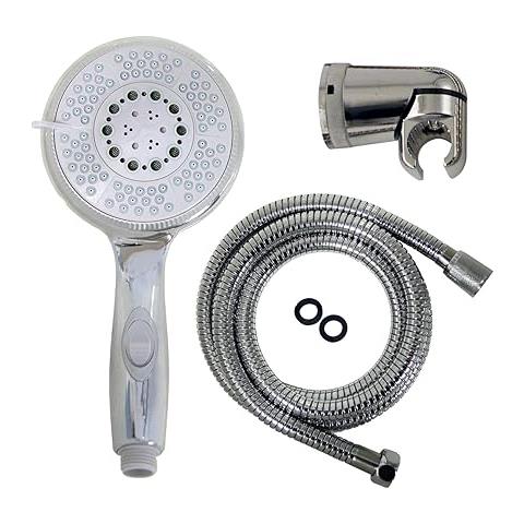 Duplex : Doccia 5 Getti Con Stop Cromata Con Flessibile 150 Cm - Foto 2