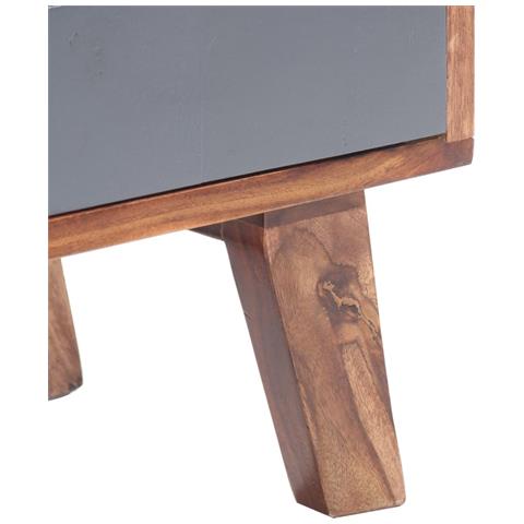 Mobile Porta TV 140x30x45 cm in Legno Massello di Sheesham - Foto 10