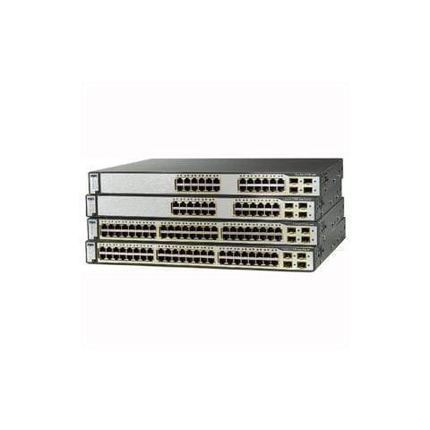 Switch Layer 3 Cisco Catalyst 3750E-48TD-S 48 Porte - 48 x RJ-45 - Porta Stack - 2 x Slot espansione - 10/100/1000Base-T - Desktop, Parato montabile - Foto 1
