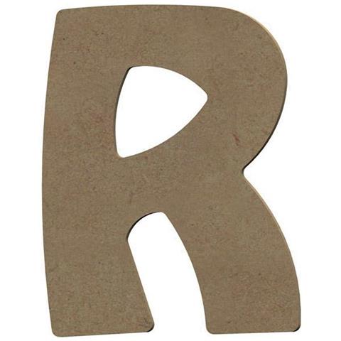 Lettera Maiuscola R In Legno Mdf Per La Decorazione - 15 Cm - Foto 1