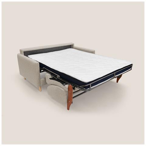 Edgar Divano letto matrimoniale in tessuto felis impermeabile T03 200 cm (mat. 160x197) beige - Foto 2